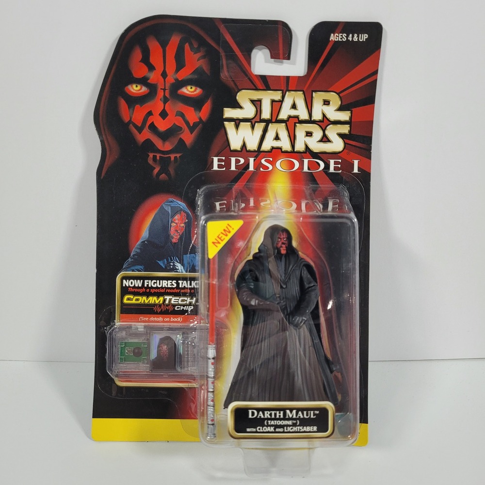 Star Wars Episode I Darth Maul Tatooine Action Figure CommTech Hasbro 1999 84134